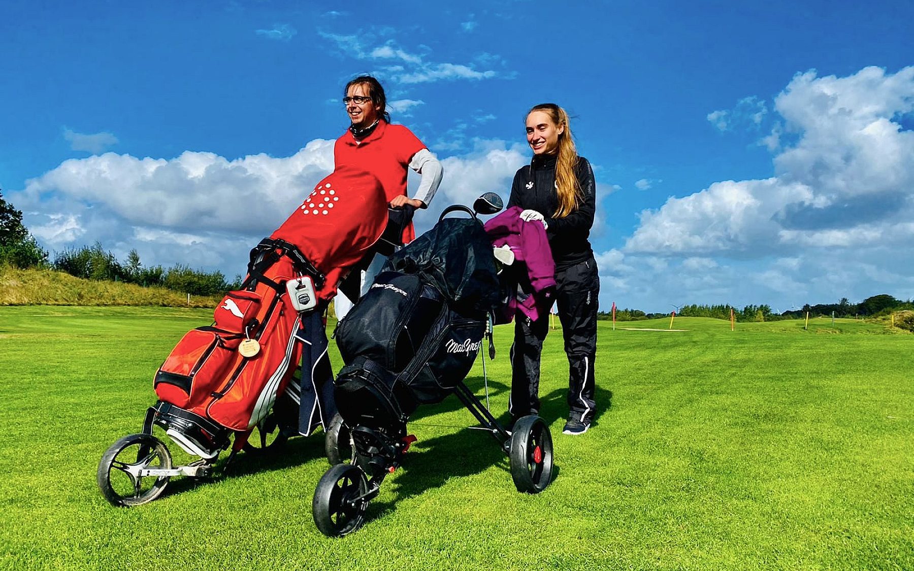 Castle Course Chapman Challenge Unigolftour 2022 Trolleys