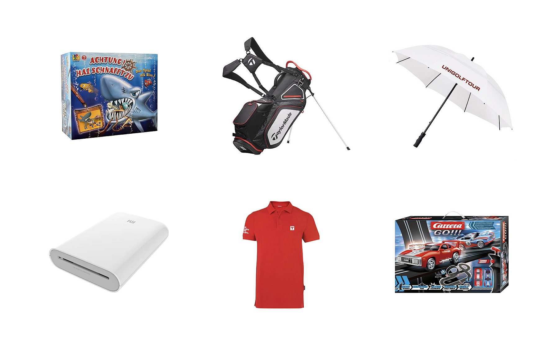 Übersicht sechs Preise Unigolftour 2023